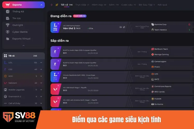 Điểm qua các game siêu kịch tính
