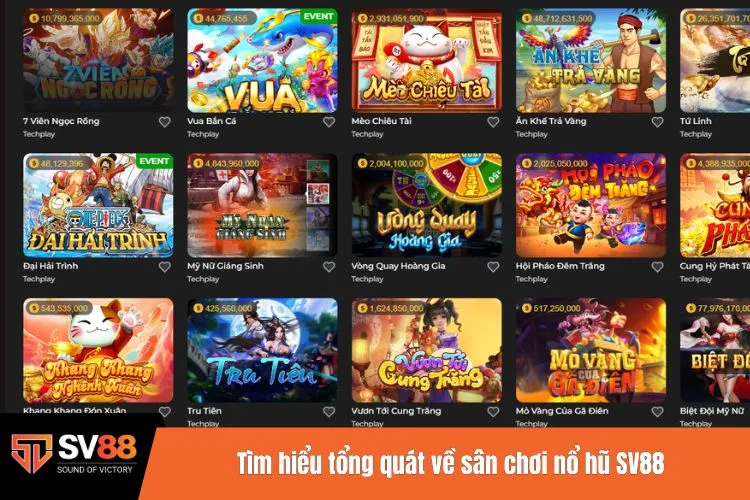 Tìm hiểu tổng quát về sân chơi nổ hũ SV88