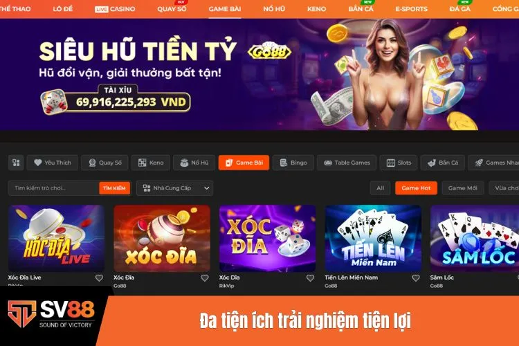 Đa tiện ích trải nghiệm tiện lợi